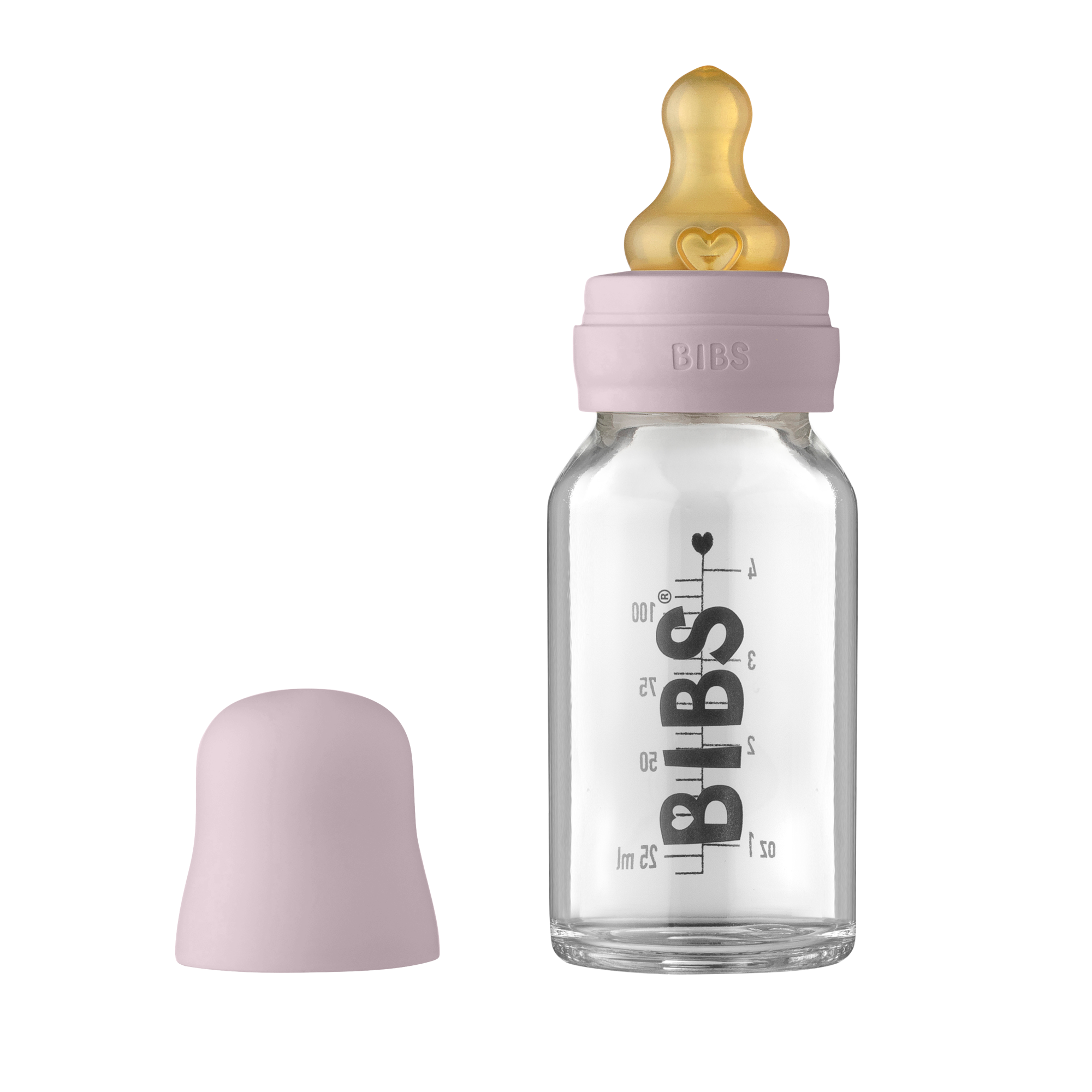 Glass Bottle Set 110ml - Dusky Lilac