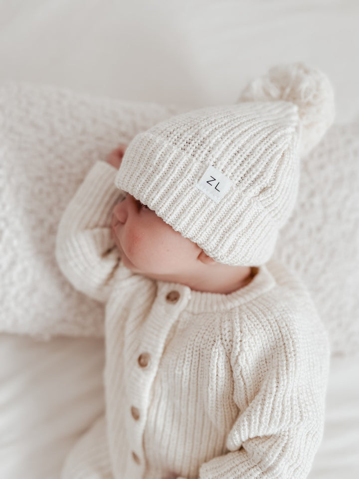 Ziggy Lou - Classic Knit Romper | Coconut