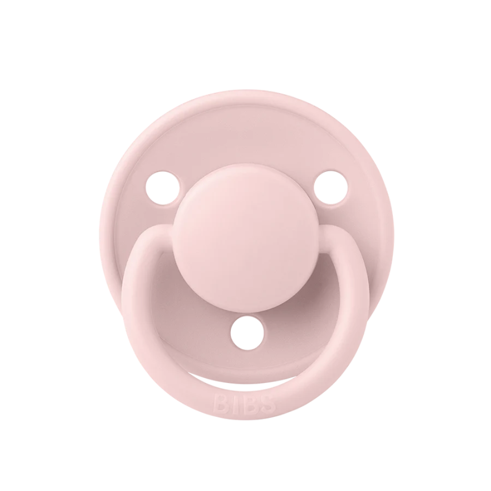 De Lux Silicone Pacifier 2 Pack - Blossom/Dusky Lilac