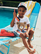Huxbaby Furry Huxbear Crisp White Tee