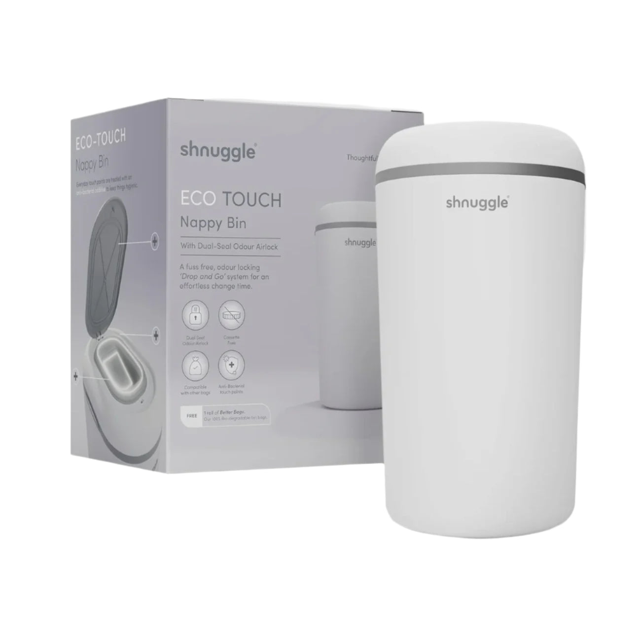 Shnuggle Eco - Touch Nappy Bin