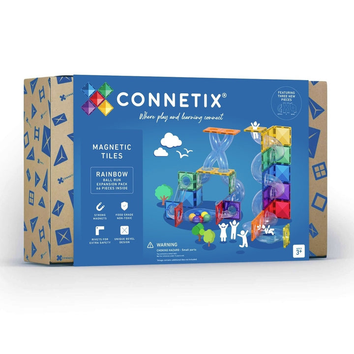 Connetix Tiles - 66 Piece Ball Run Expansion Pack
