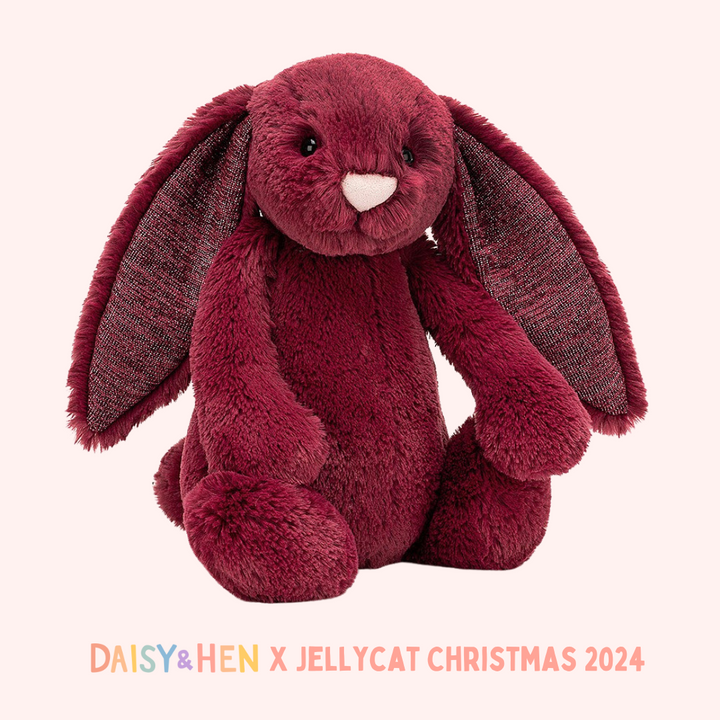 Jellycat Bashful Bunny Medium - Sparkly Cassis