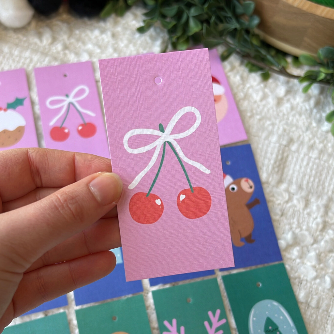 Daisy & Hen Exclusive Luxe Linen Christmas Gift Tags - 6pk Single Design