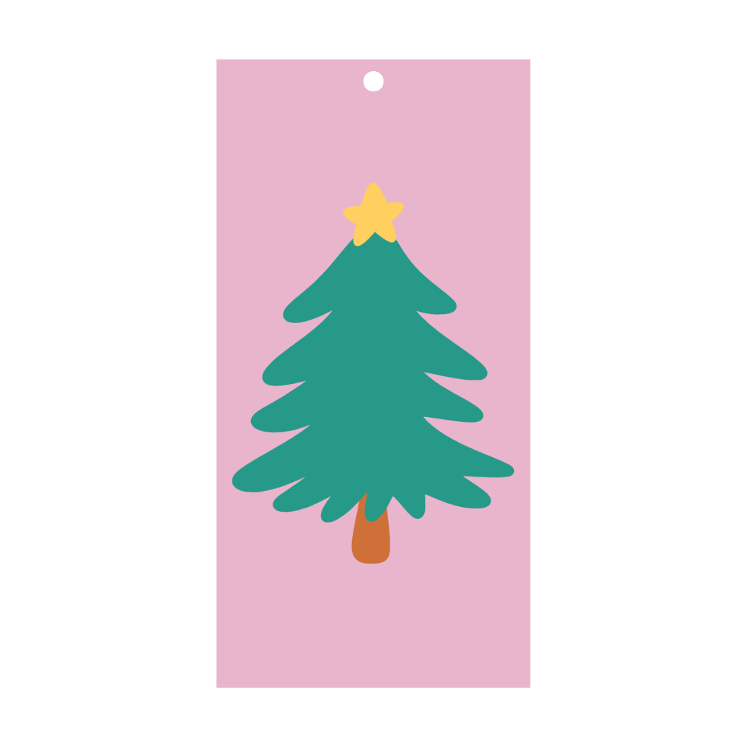Daisy & Hen Exclusive Luxe Linen Christmas Gift Tags - 6pk Single Design