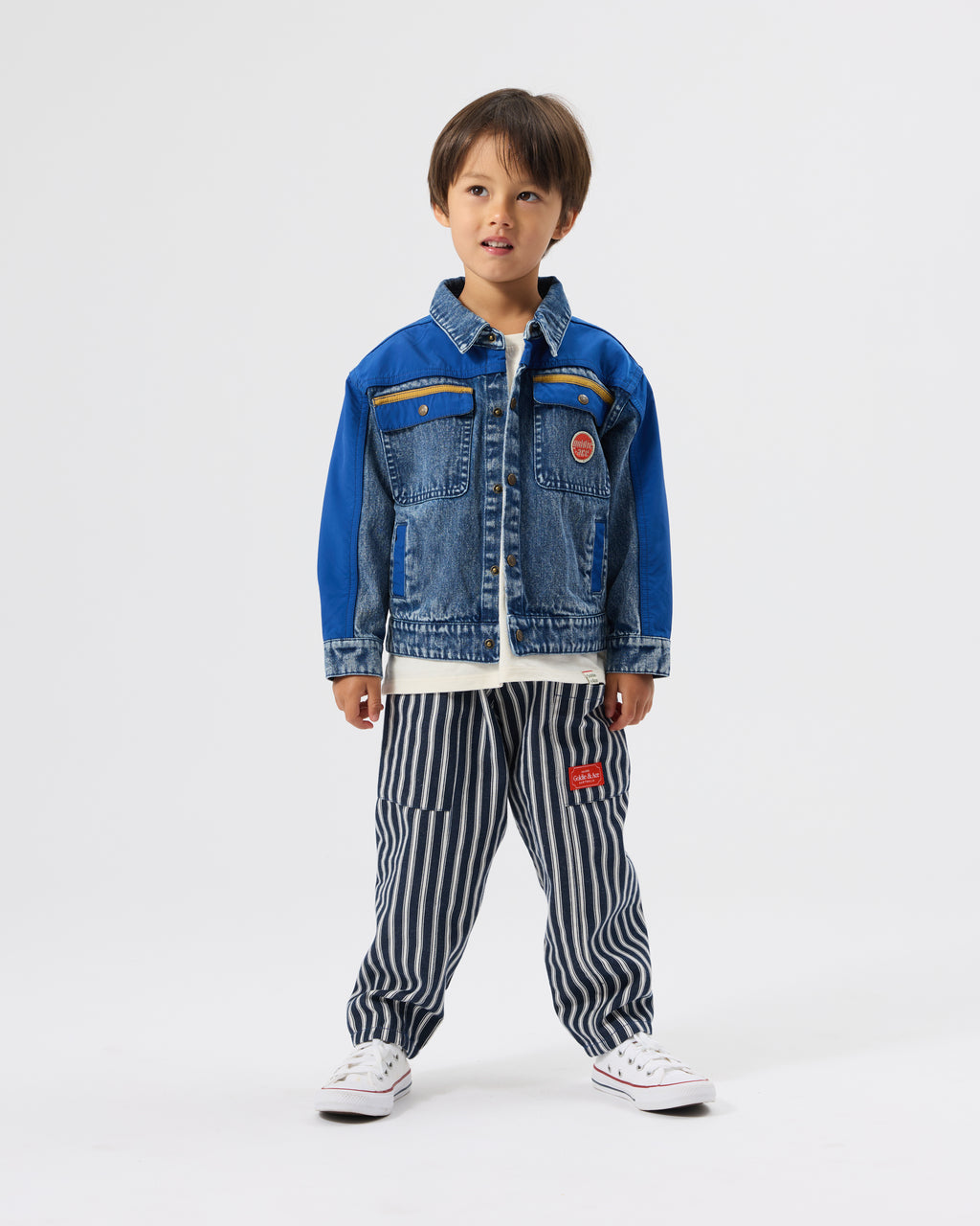 Railroad Stripe Kit Pocket Pant Indigo