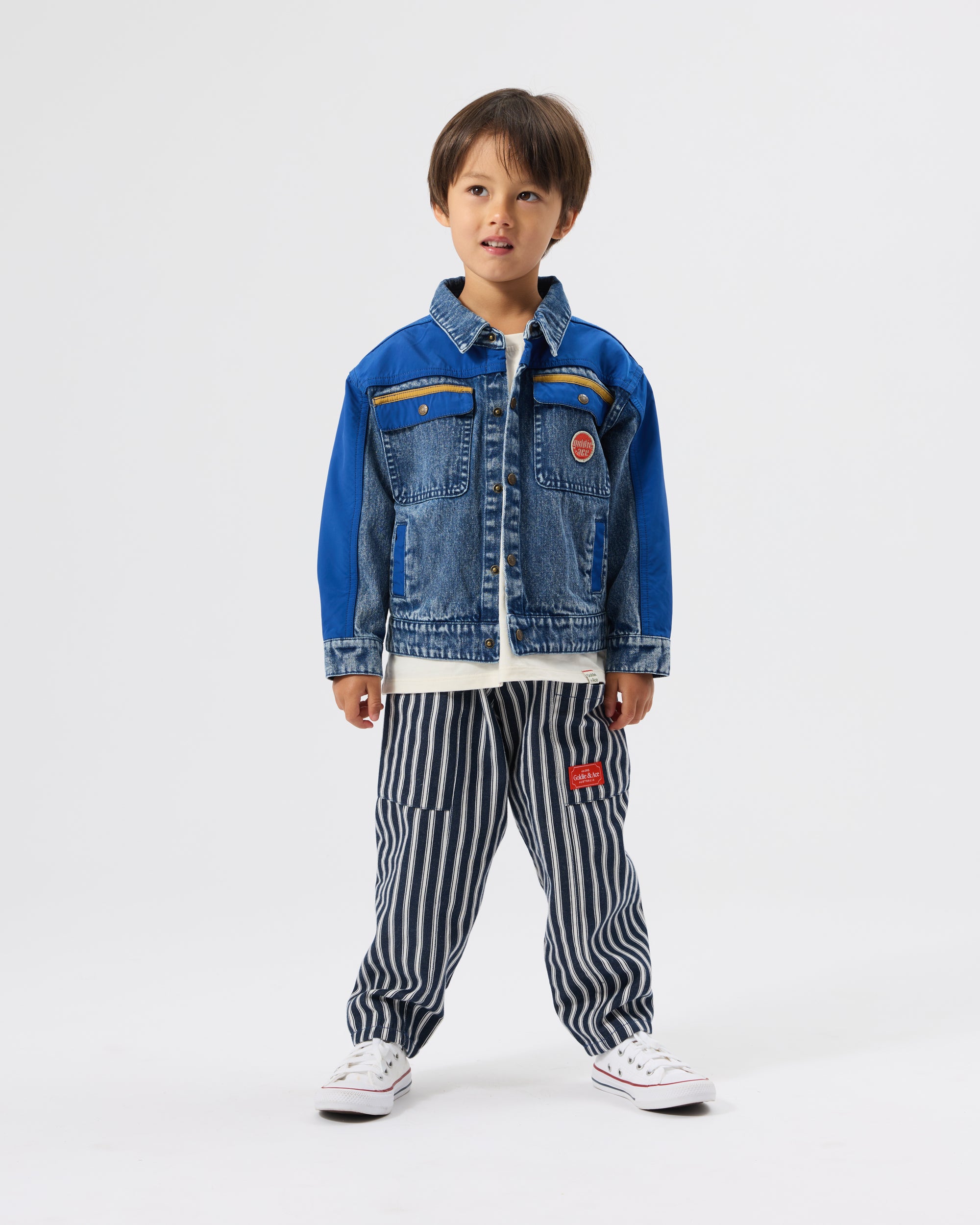 Railroad Stripe Kit Pocket Pant Indigo