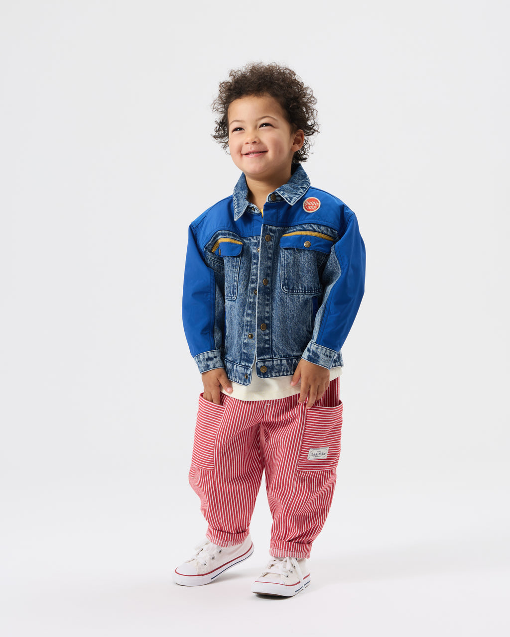 Twist Stripe Kit Pocket Pant Red