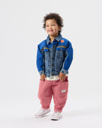 Twist Stripe Kit Pocket Pant Red