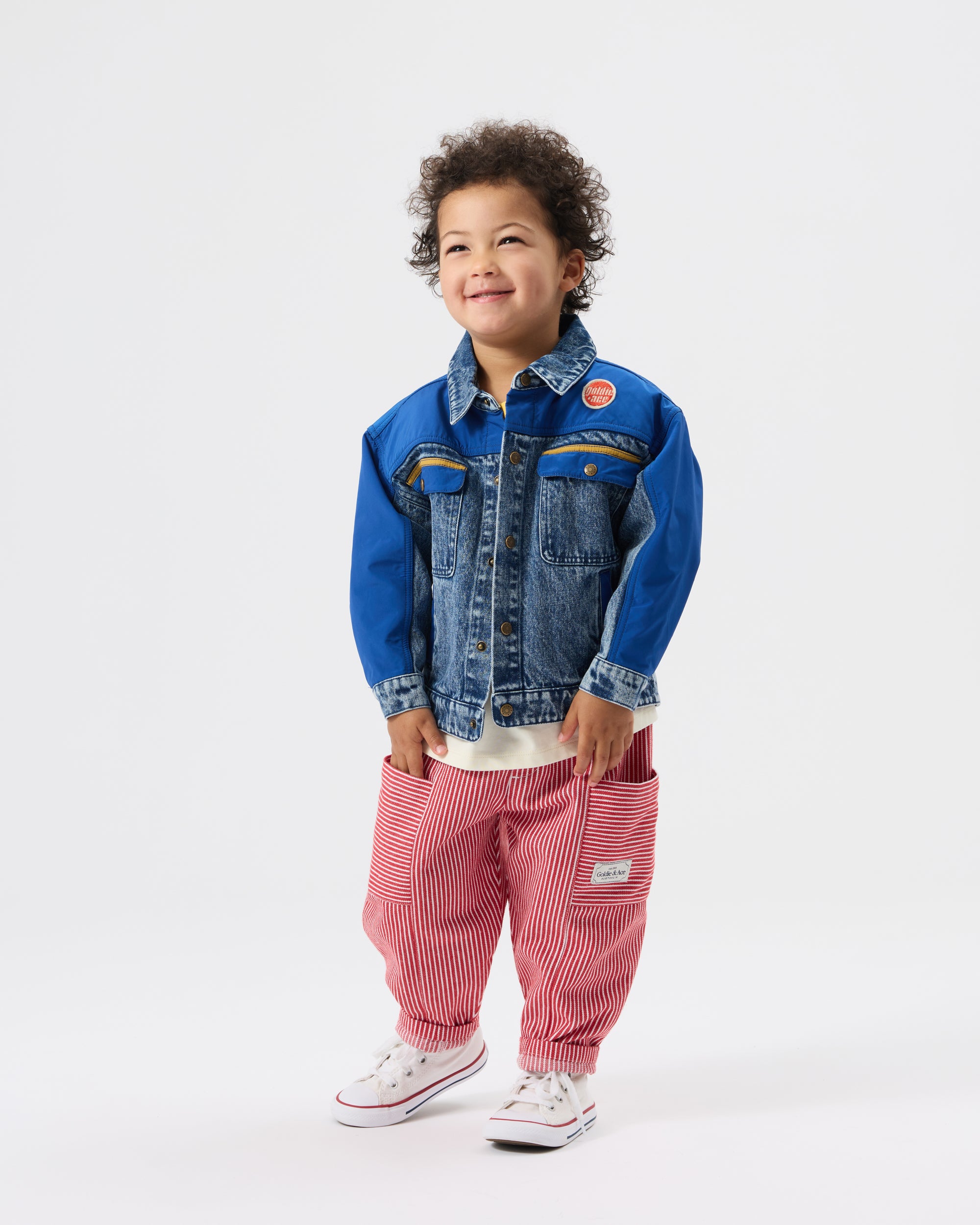 Twist Stripe Kit Pocket Pant Red