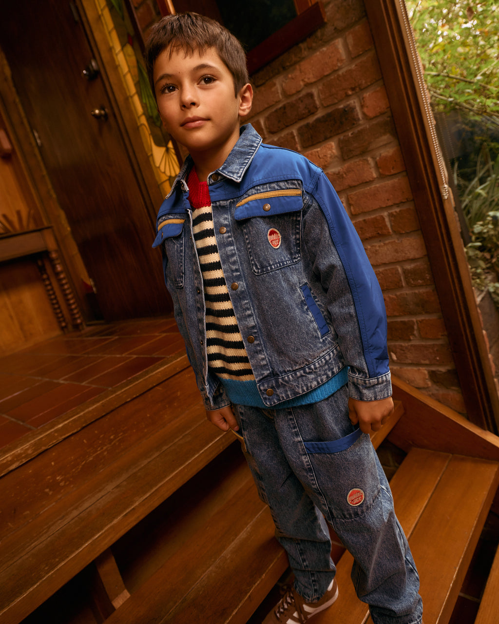 Kit Colour Block Denim Pocket Pant