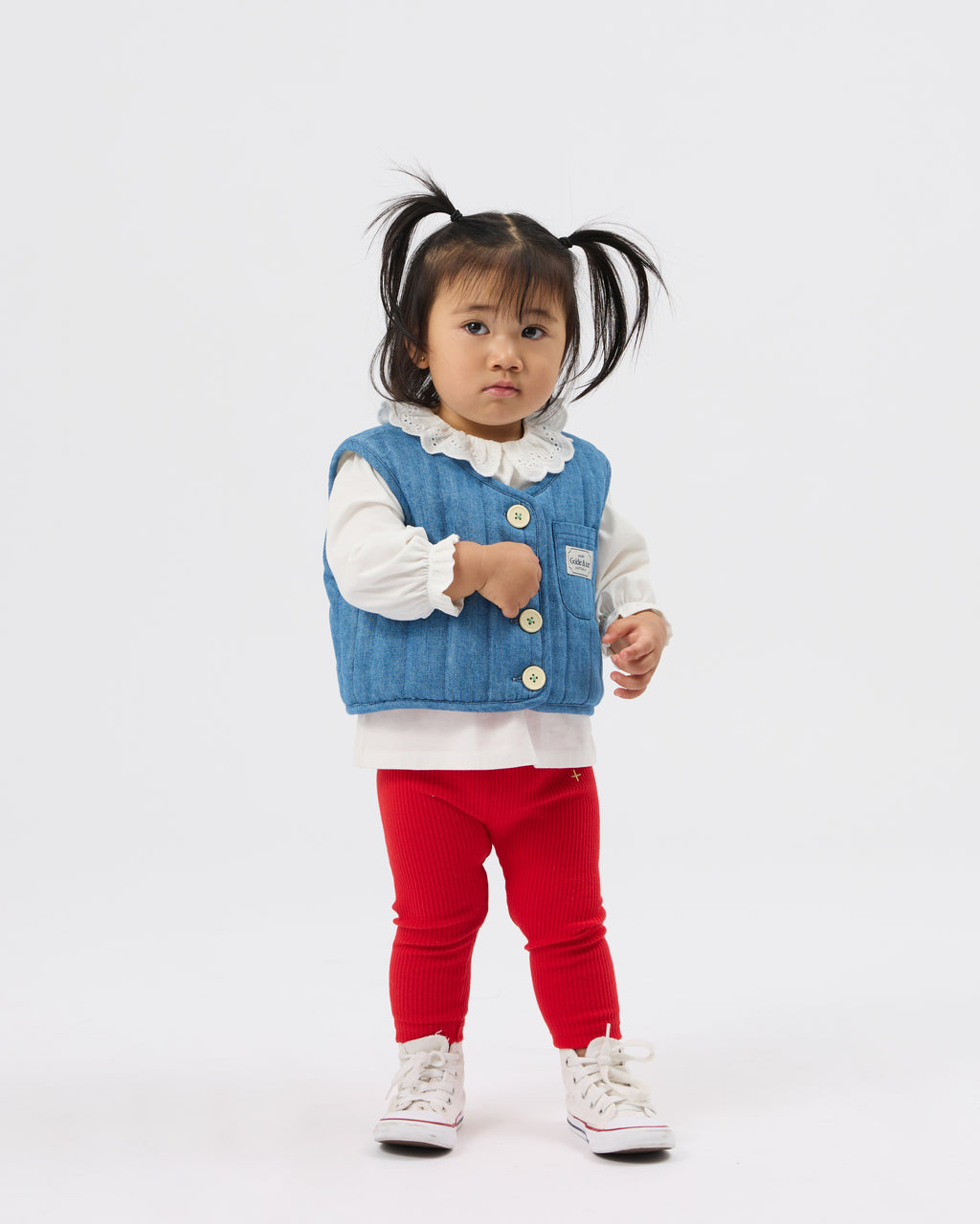 Bowie Rib Legging Red