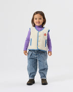 Reversible Chambray Button Vest