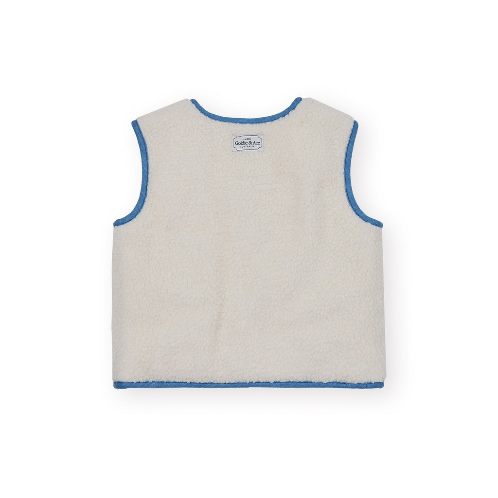 Reversible Chambray Button Vest