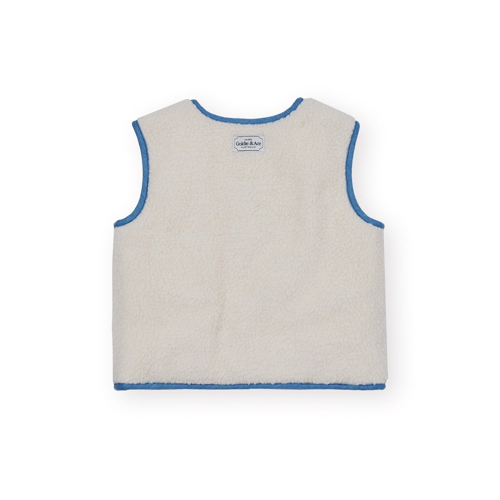 Reversible Chambray Button Vest
