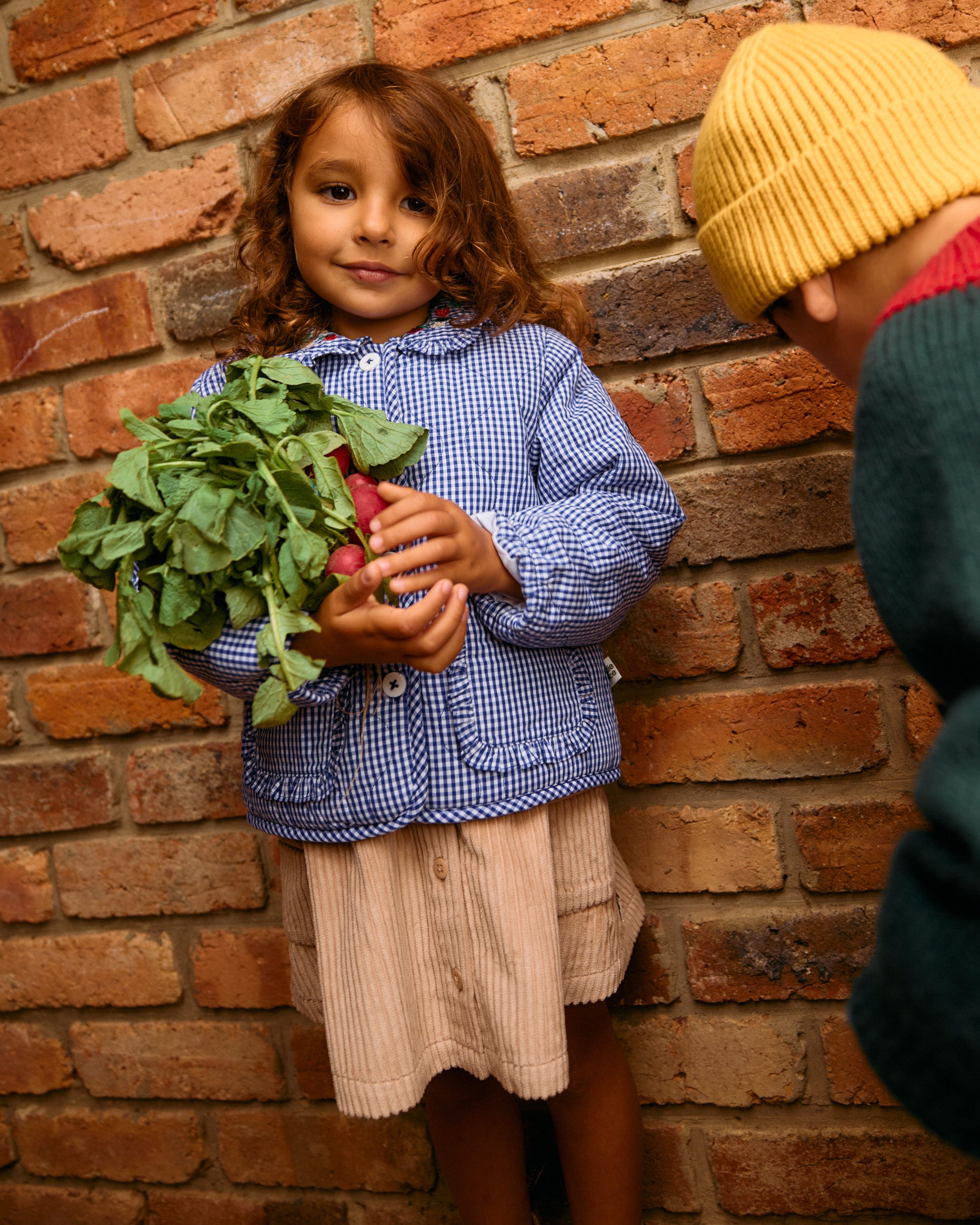Wild Strawberry Gingham Padded Jacket