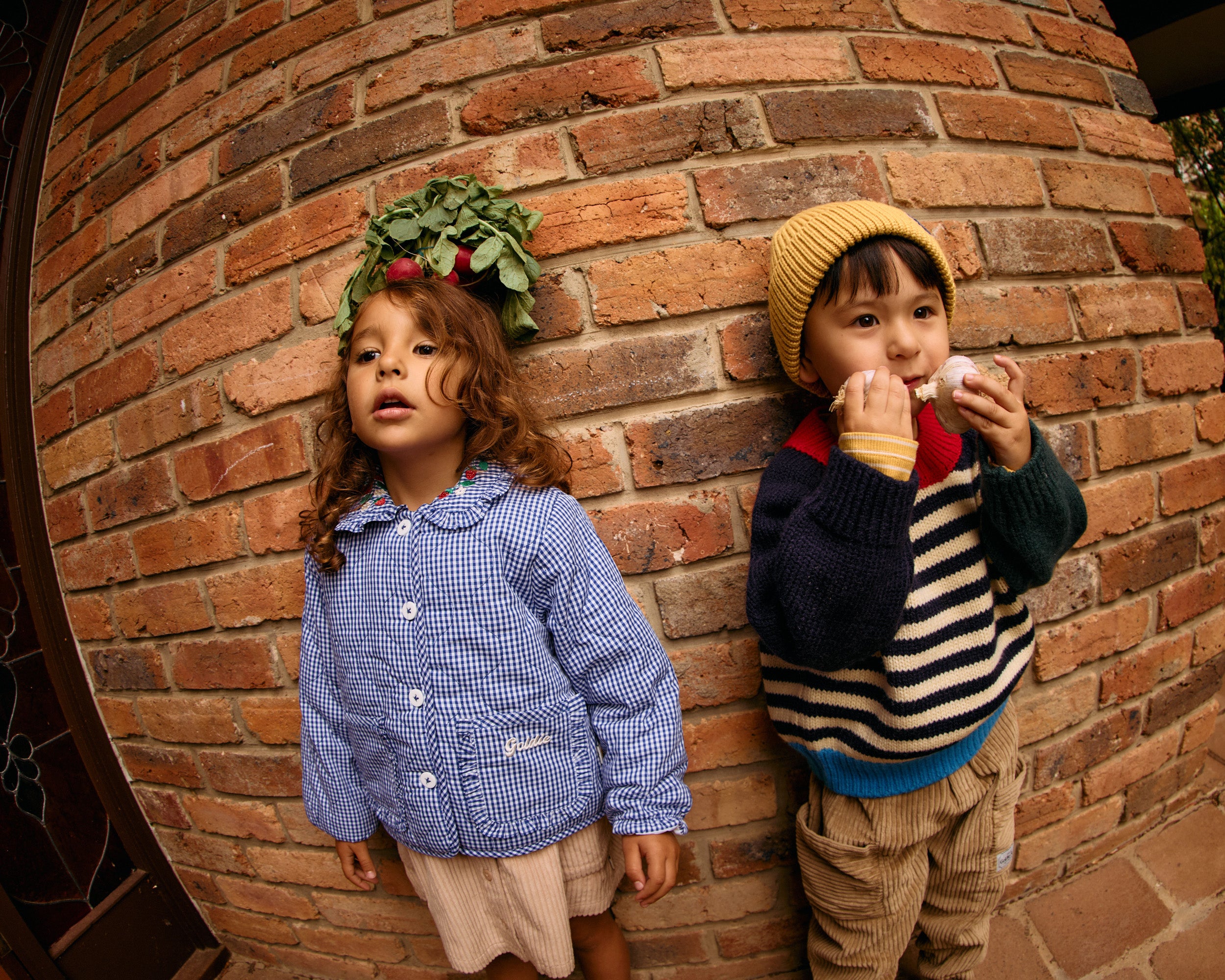 Wild Strawberry Gingham Padded Jacket