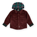 Corduroy Hooded Shirt