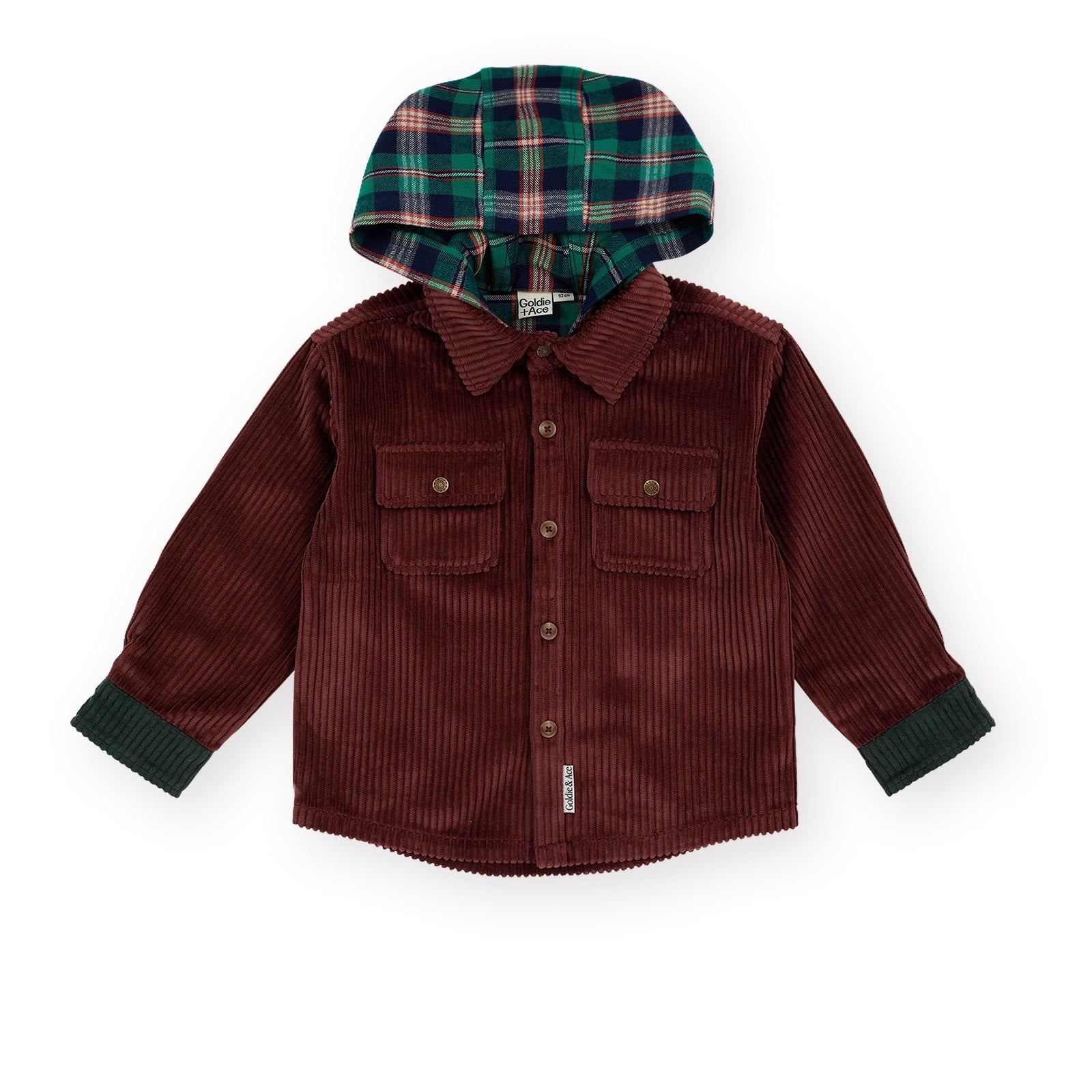 Corduroy Hooded Shirt