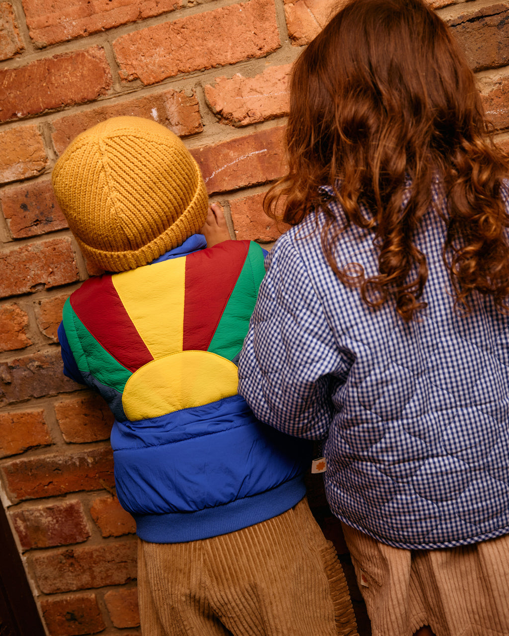 Wild Strawberry Gingham Padded Jacket