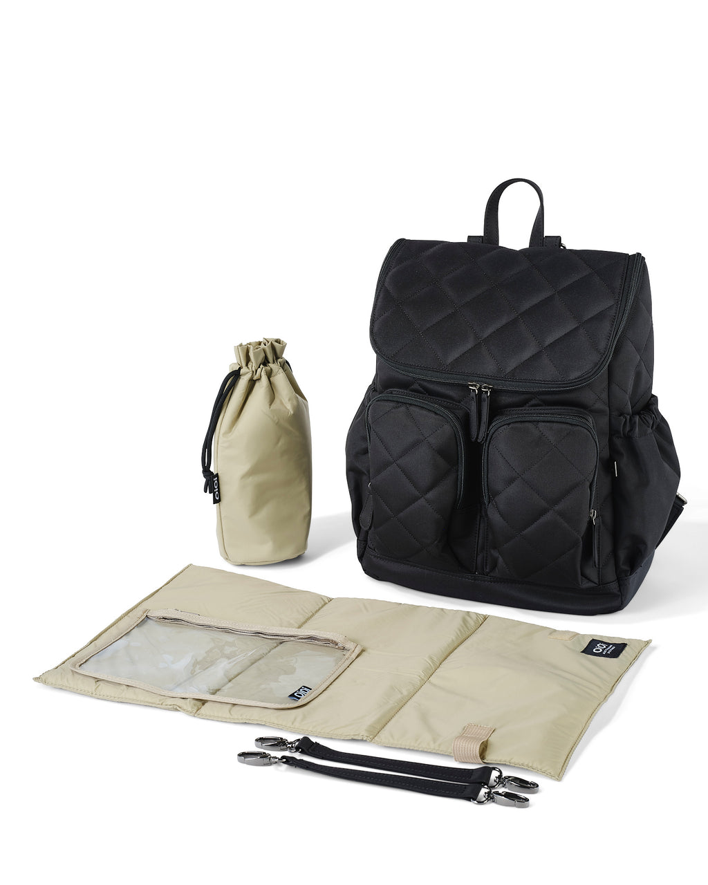 Signature Nappy Backpack - Black Diamond Quilt