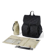 Signature Nappy Backpack - Black Diamond Quilt