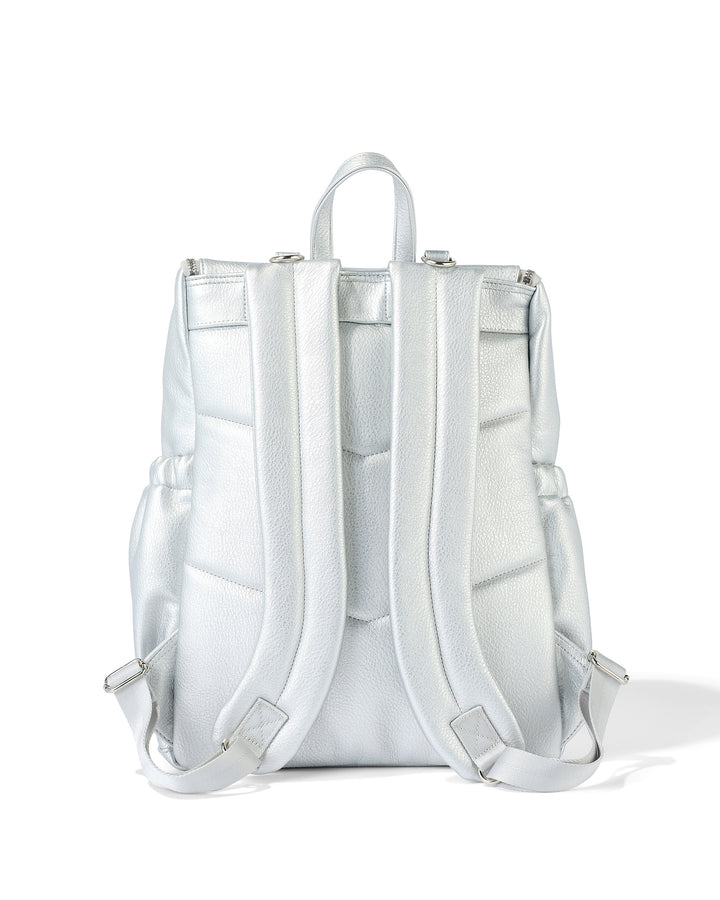 OiOi Nappy Backpack - Silver Dimple