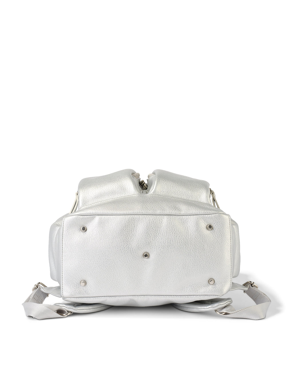 OiOi Nappy Backpack - Silver Dimple
