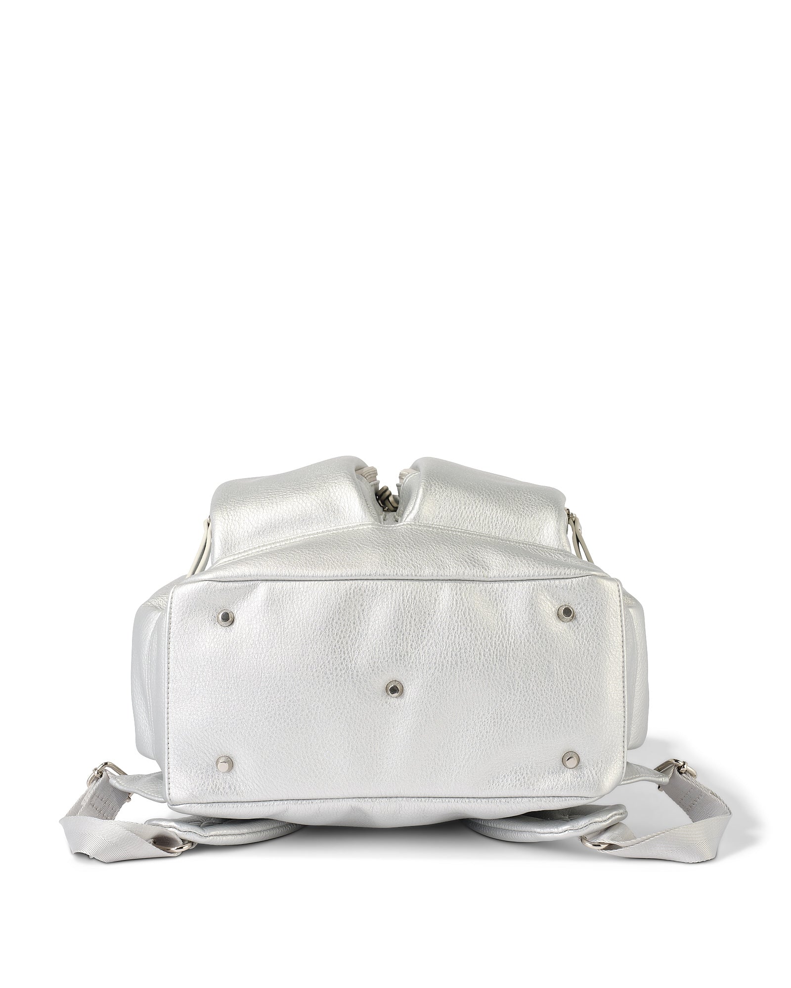 OiOi Nappy Backpack - Silver Dimple