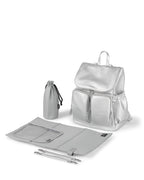Nappy Backpack - Silver Dimple