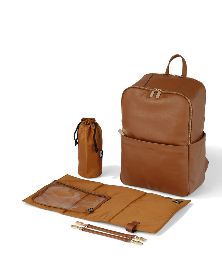 OiOi Nappy Backpack Multitasker - Chestnut Brown