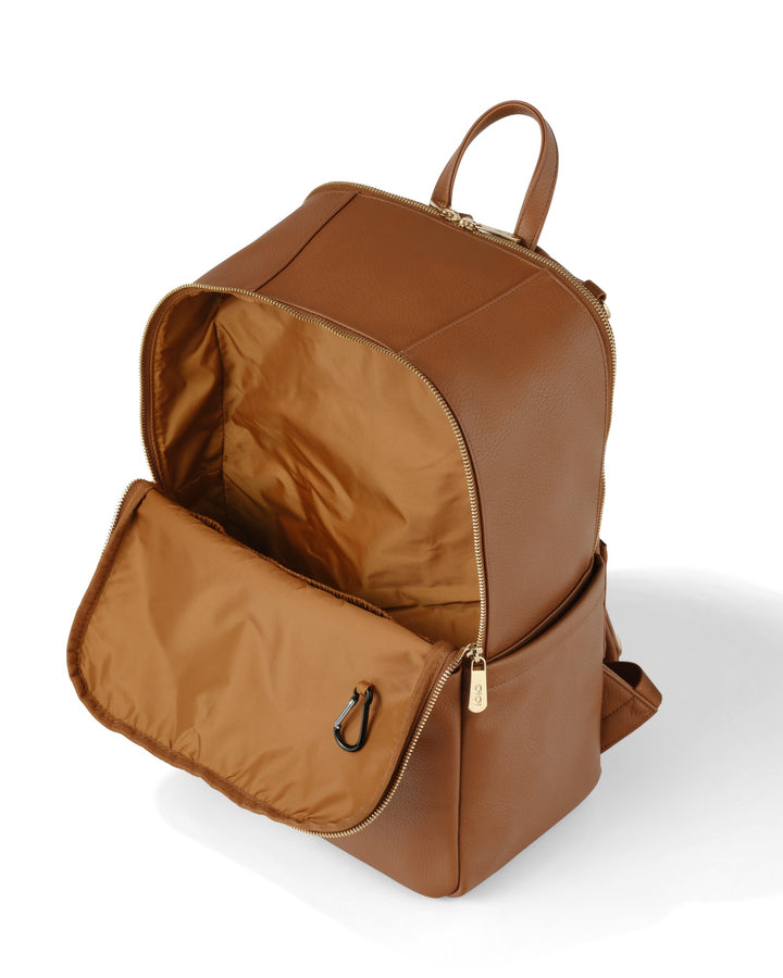 OiOi Nappy Backpack Multitasker - Chestnut Brown