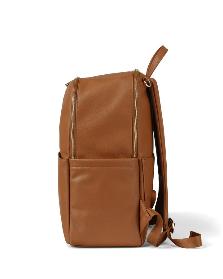 OiOi Nappy Backpack Multitasker - Chestnut Brown