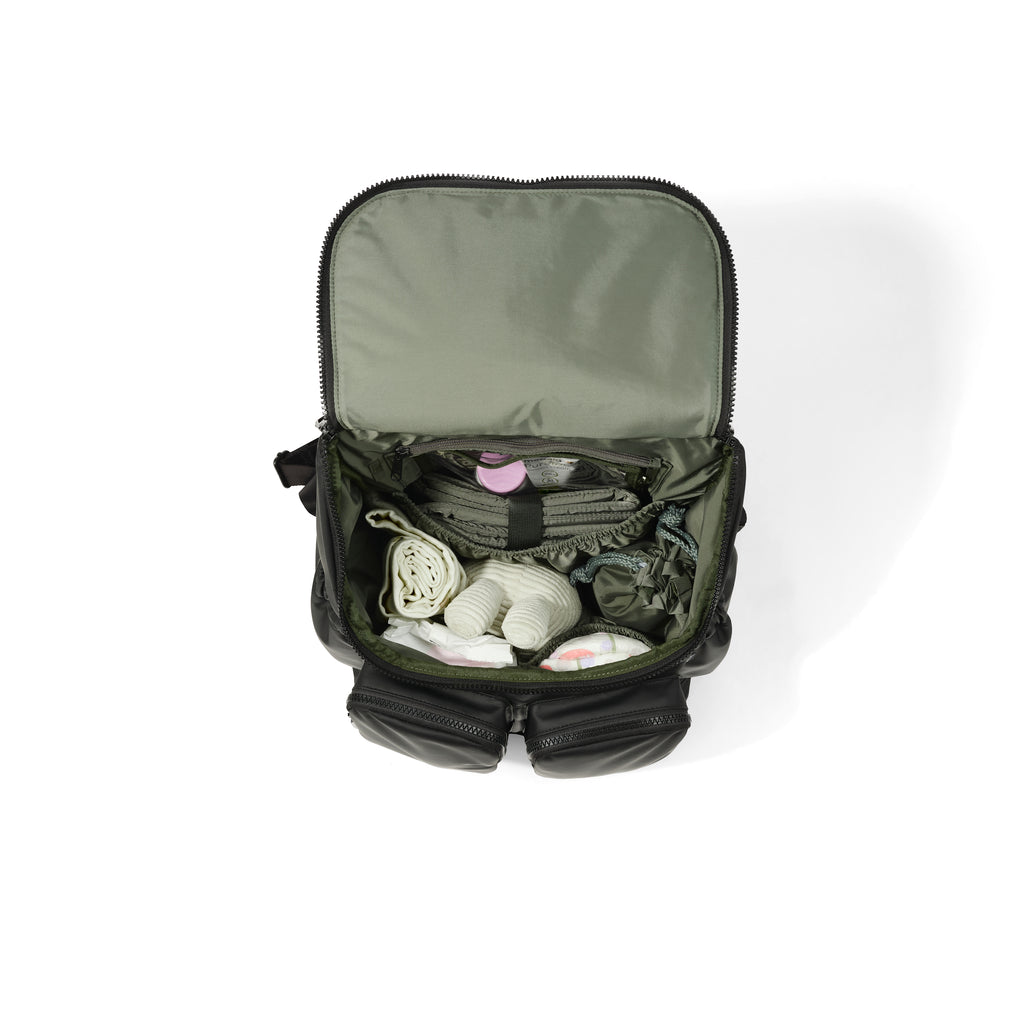 Nappy Backpack - Black Weatherproof
