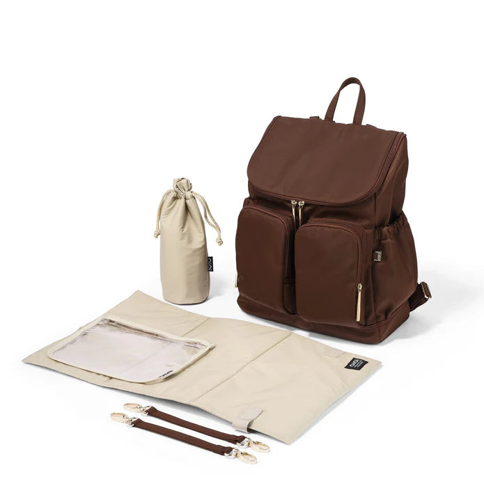 PRE-ORDER Signature Backpack - Chocolate Nylon