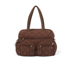 Carry All Nappy Bag - Puffy Chocolate Quilt