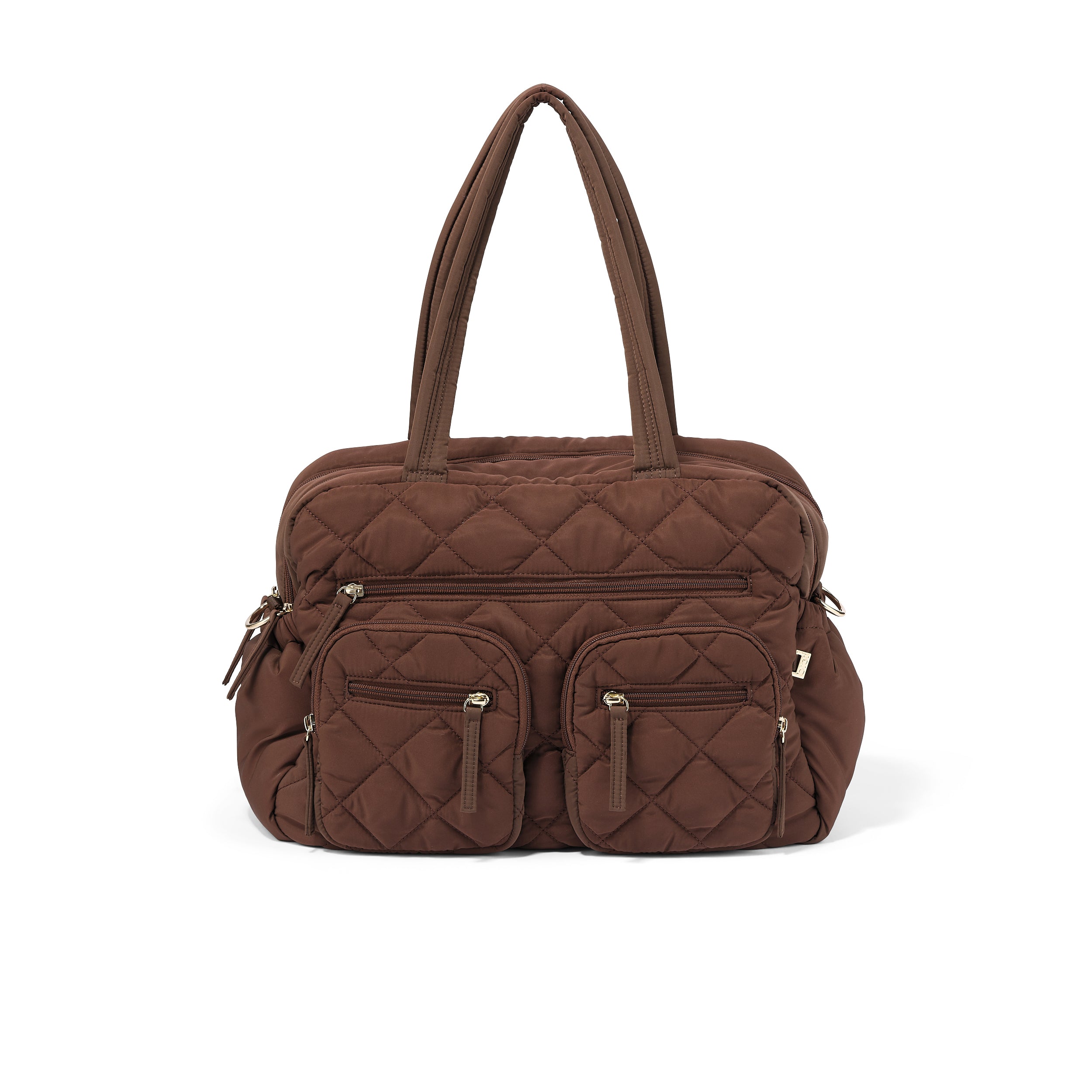 Carry All Nappy Bag - Puffy Chocolate Quilt