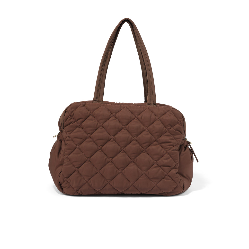 Carry All Nappy Bag - Puffy Chocolate Quilt