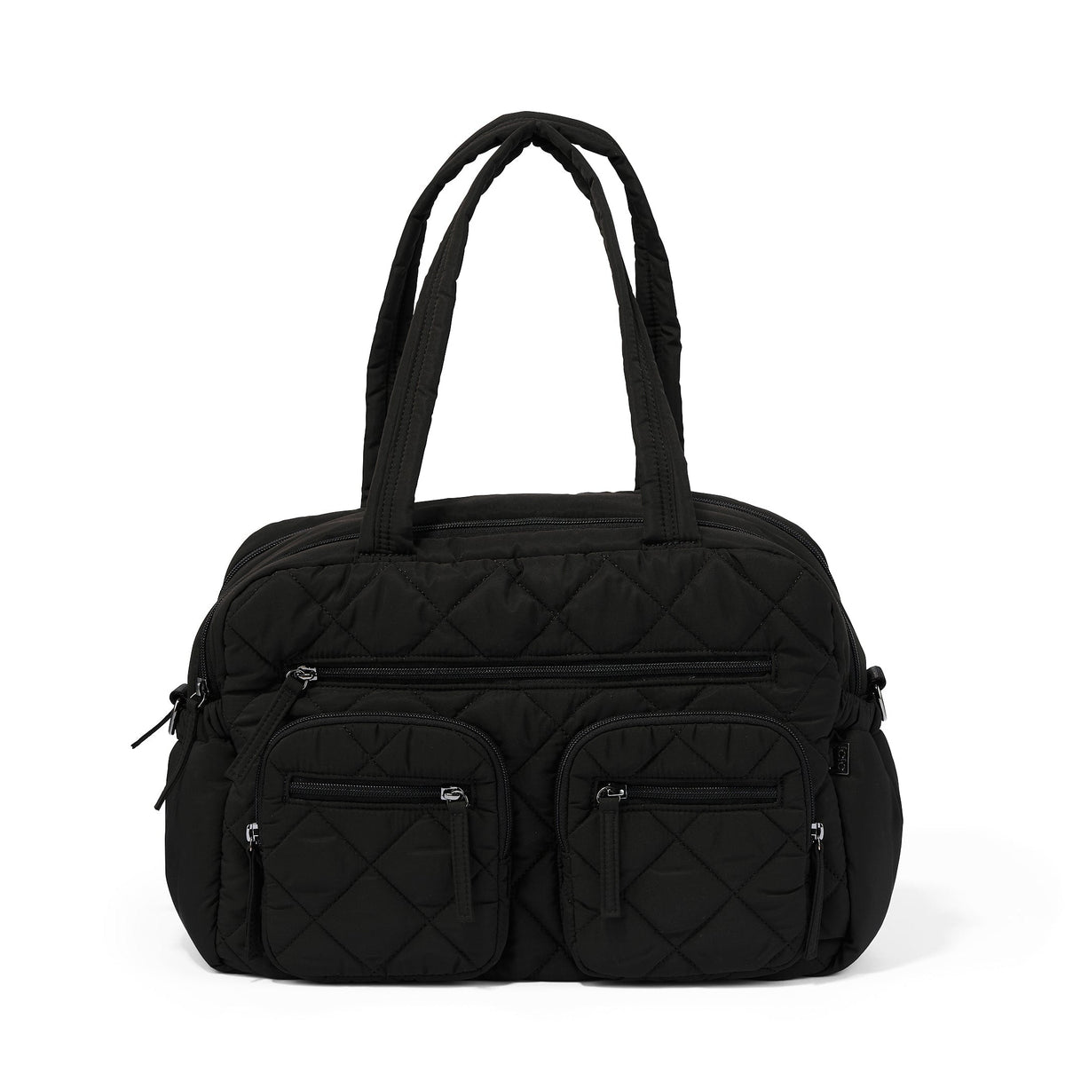 Carry All Nappy Bag - Puffy Black Quilt