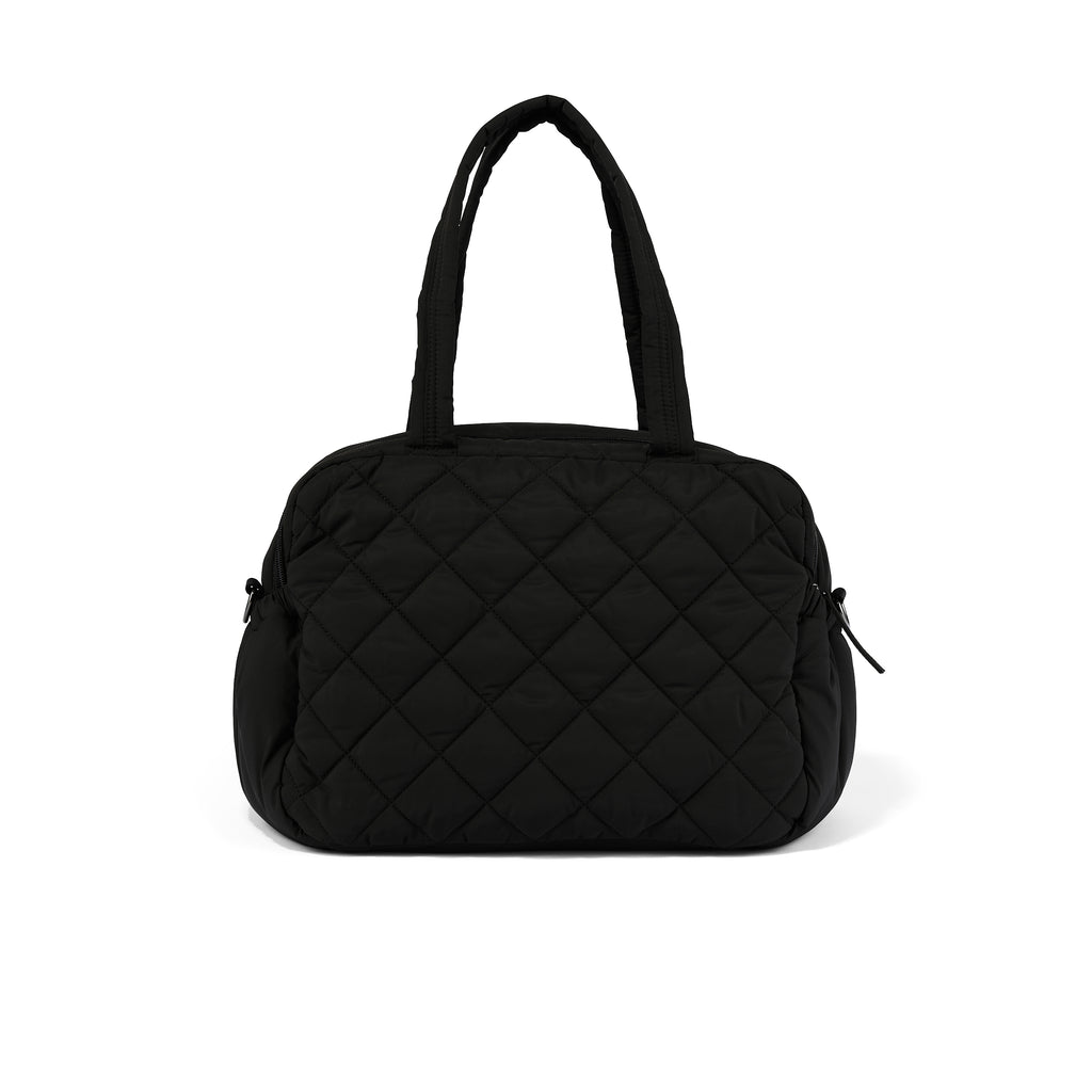 Carry All Nappy Bag - Puffy Black Quilt