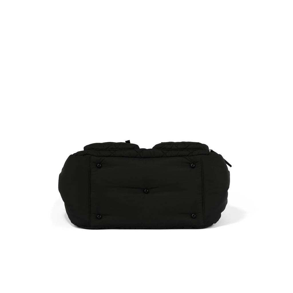 Carry All Nappy Bag - Puffy Black Quilt