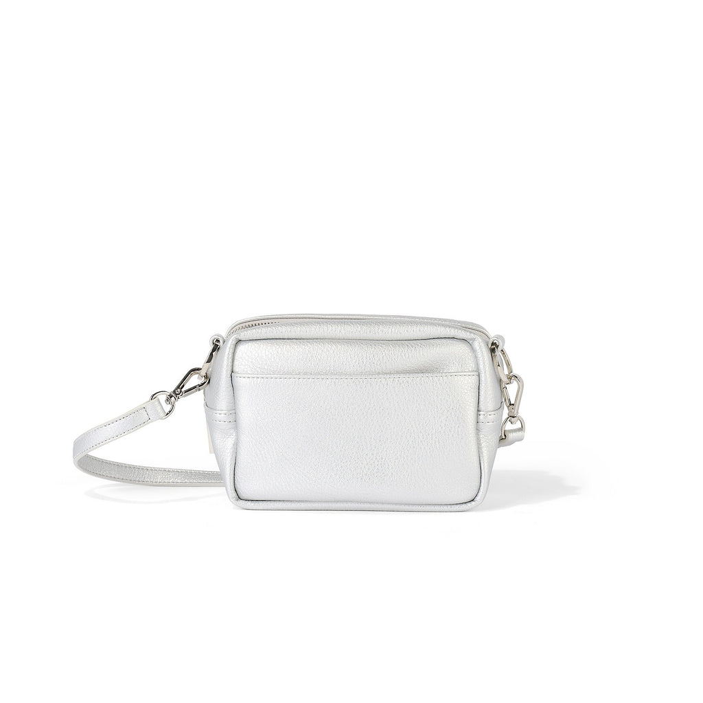 Playground Cross-Body Bag -Silver Dimple