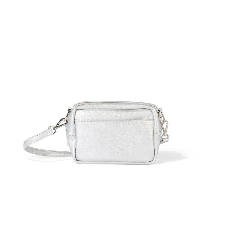 OiOi Playground Cross-Body Bag -Silver Dimple