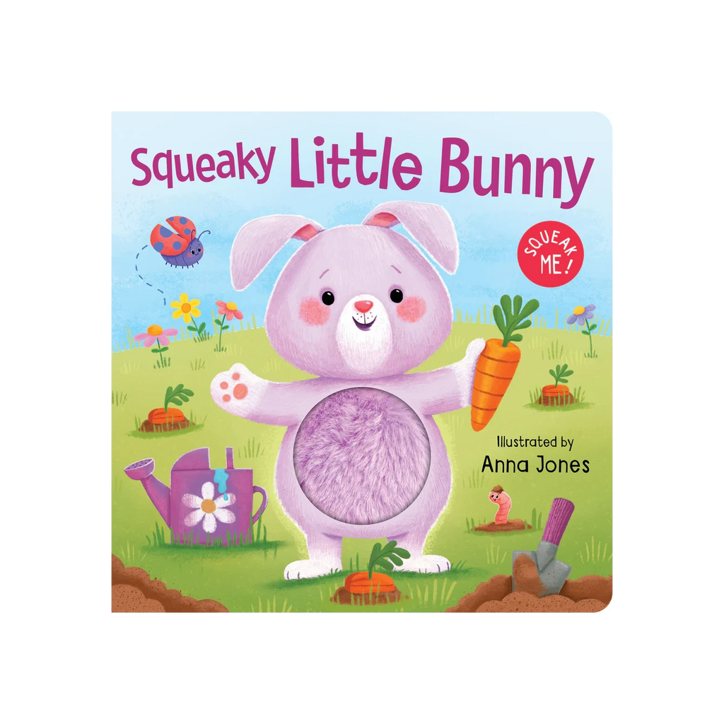 Squeaky Plush Board Book - Squeaky Little Bunny