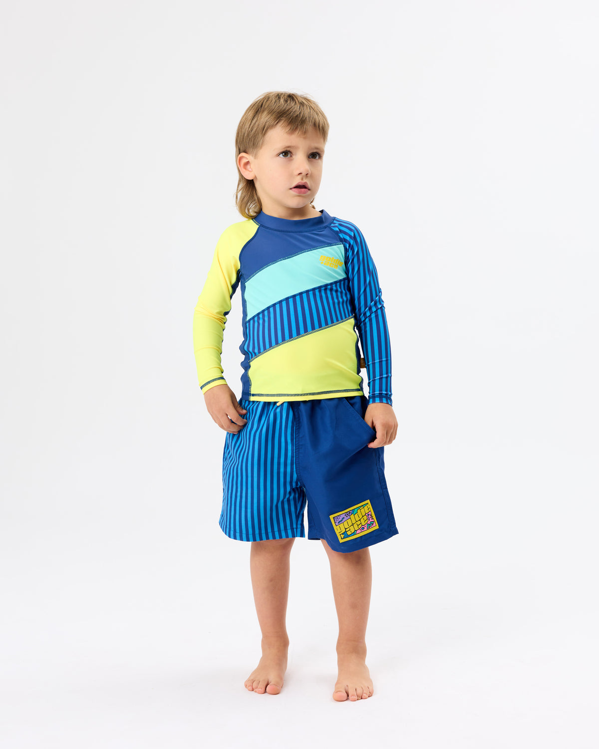 Stripe Panel Board Shorts
