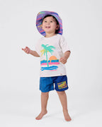 Stripe Panel Board Shorts