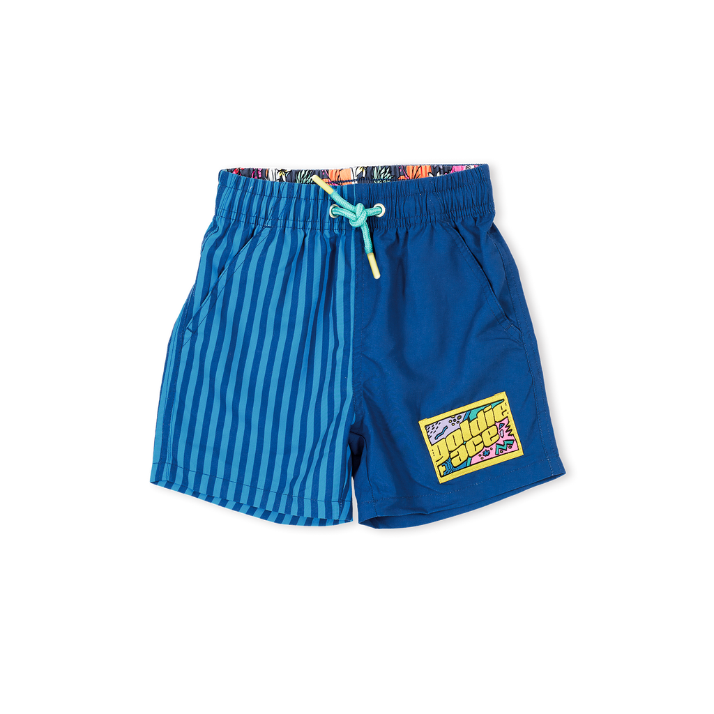 Stripe Panel Board Shorts