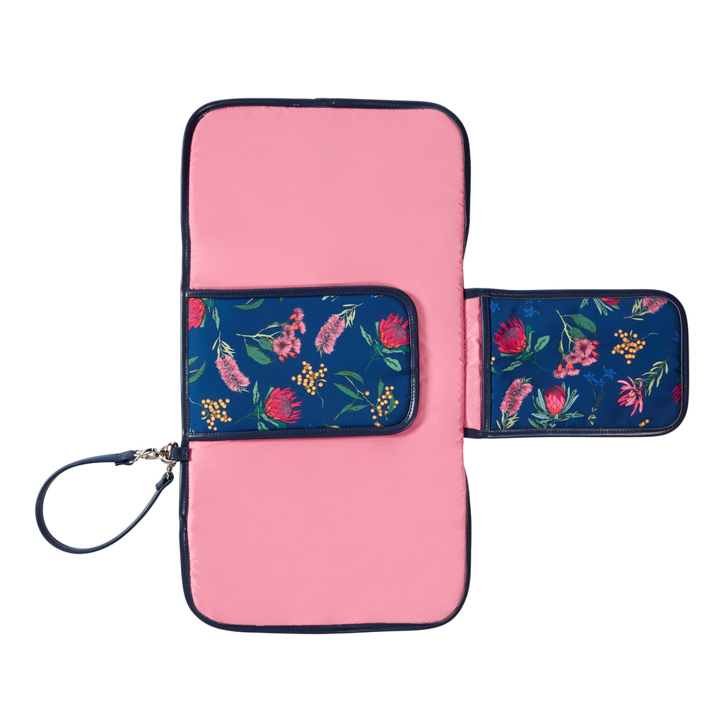 Change Clutch - Navy Botanical