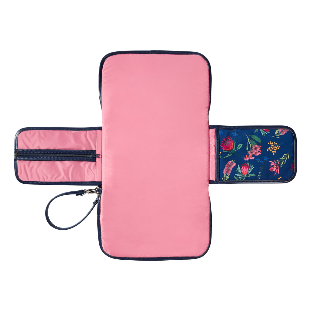Change Clutch - Navy Botanical