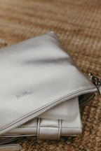 Nappy Changing Pouch - Metallic Silver
